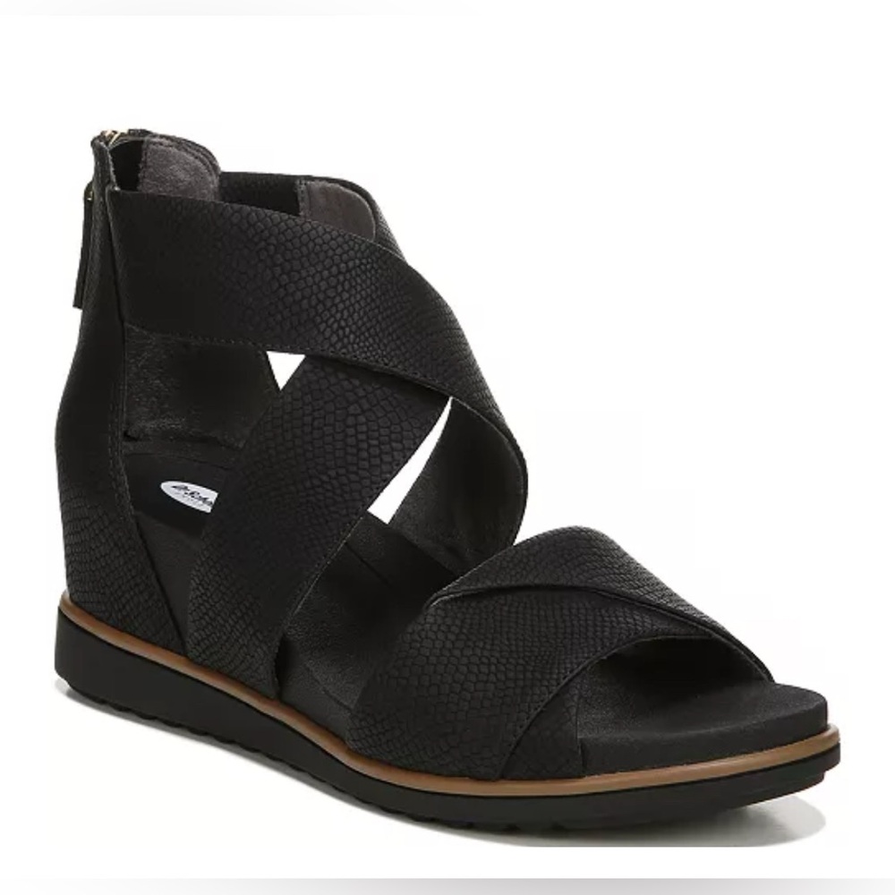 New in Box Dr. Scholl's Women's Golden Hour Ankle Strap Wedge Sandals Sz 6
